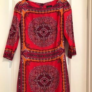 Beautiful red/orange print dress